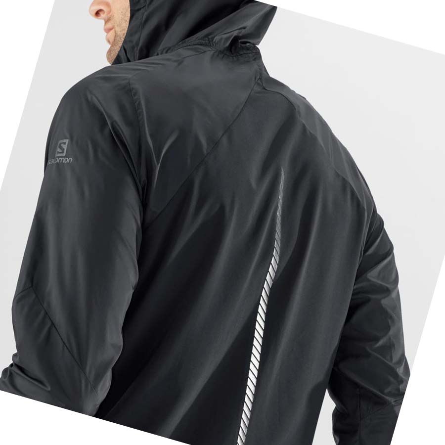 Chaquetas Salomon BONATTI CROSS WIND WINDBREAKERS Hombre Negros | MX 3264DFM